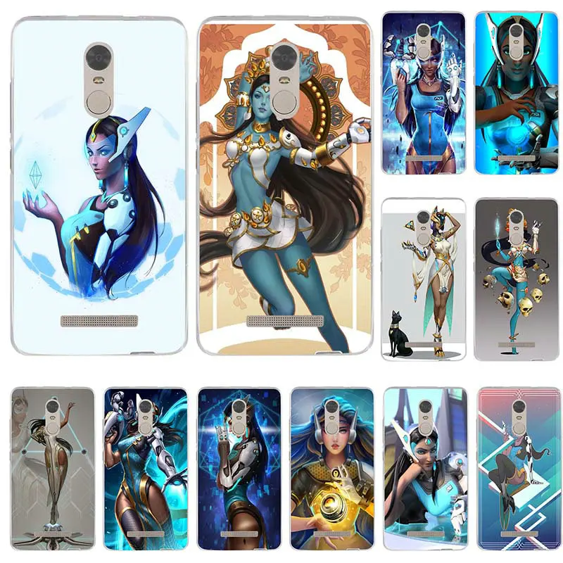 Symmetra Overwatchs герой OW чехол для телефона силиконовый Xiaomi Redmi Mi Note 2 3 S 4X 4A 5 6 5S 5A 8 A1 Pro