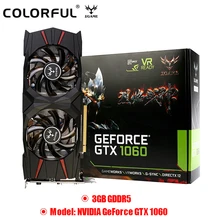 Colorful NVIDIA GeForce GTX 1060 3GB Video Graphics Card 8008MHz GDDR5 16nm 192bit Map Support HDMI