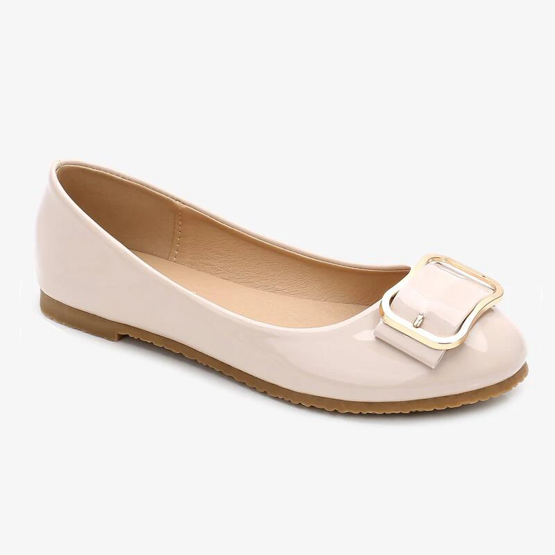 

SFBENZ New 2018 Woman Shoes Plus size 35-43 Ladies Flats Zapatos De Mujer Heart Decoration Dames Schoenen Black Beige Pink