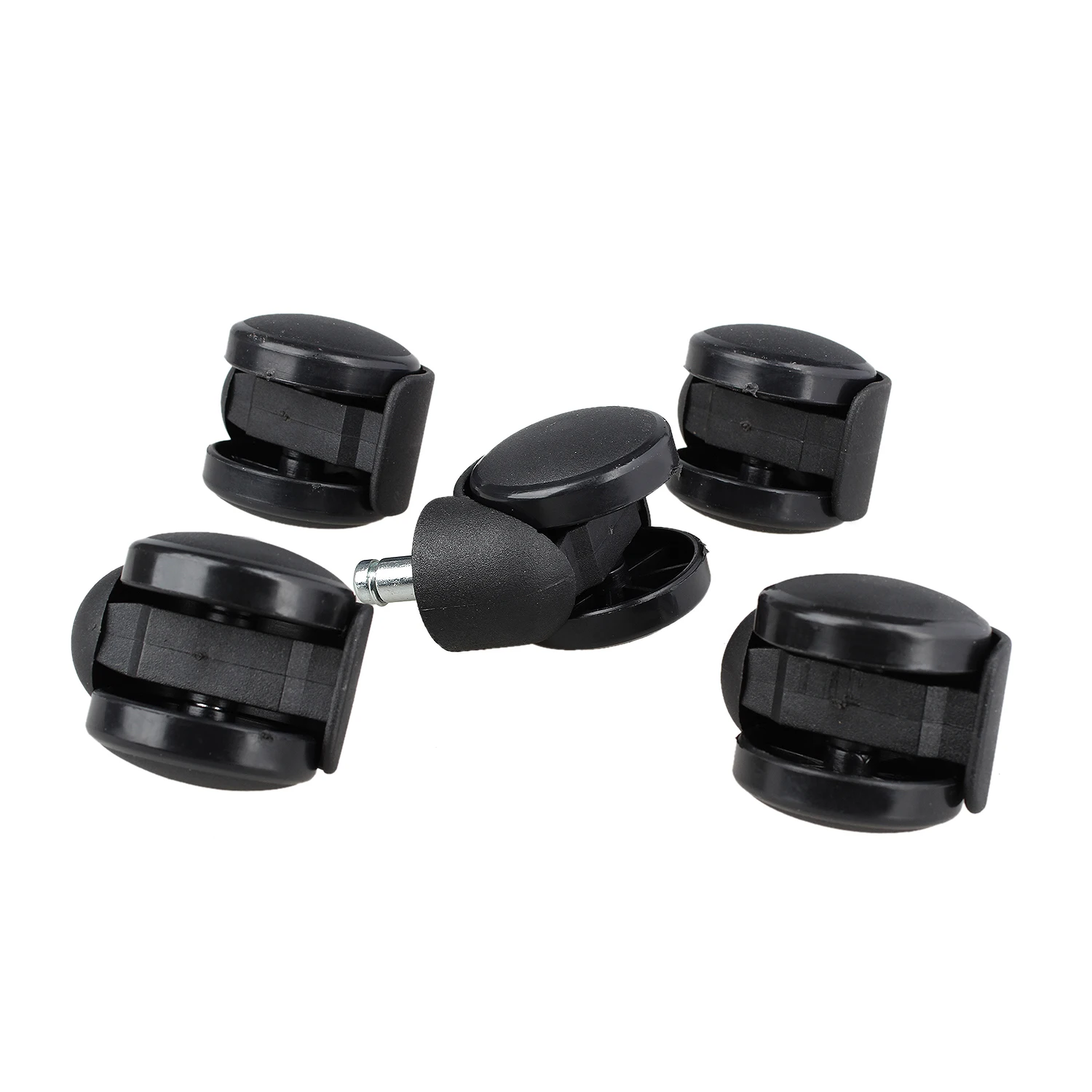 

SZS Hot 5 x Replacement Office Computer Chair Stem Swivel Castors Casters Wheels Black