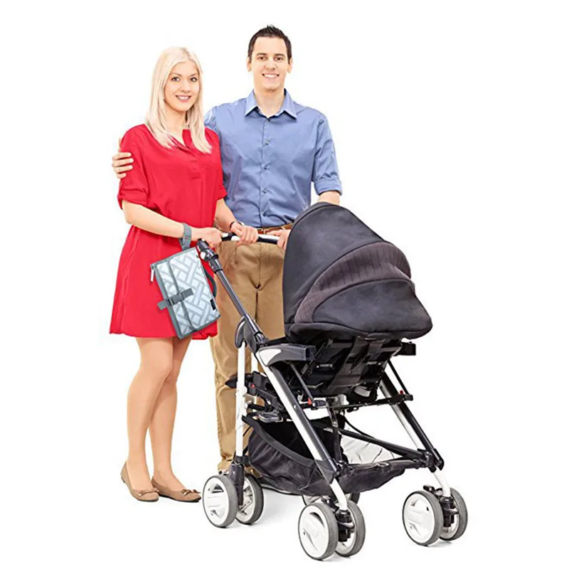 baby changing mat Newborns Foldable Waterproof Baby Diaper Changing Mat Portable Changing Pad diaper changing mat #4J11 (4)