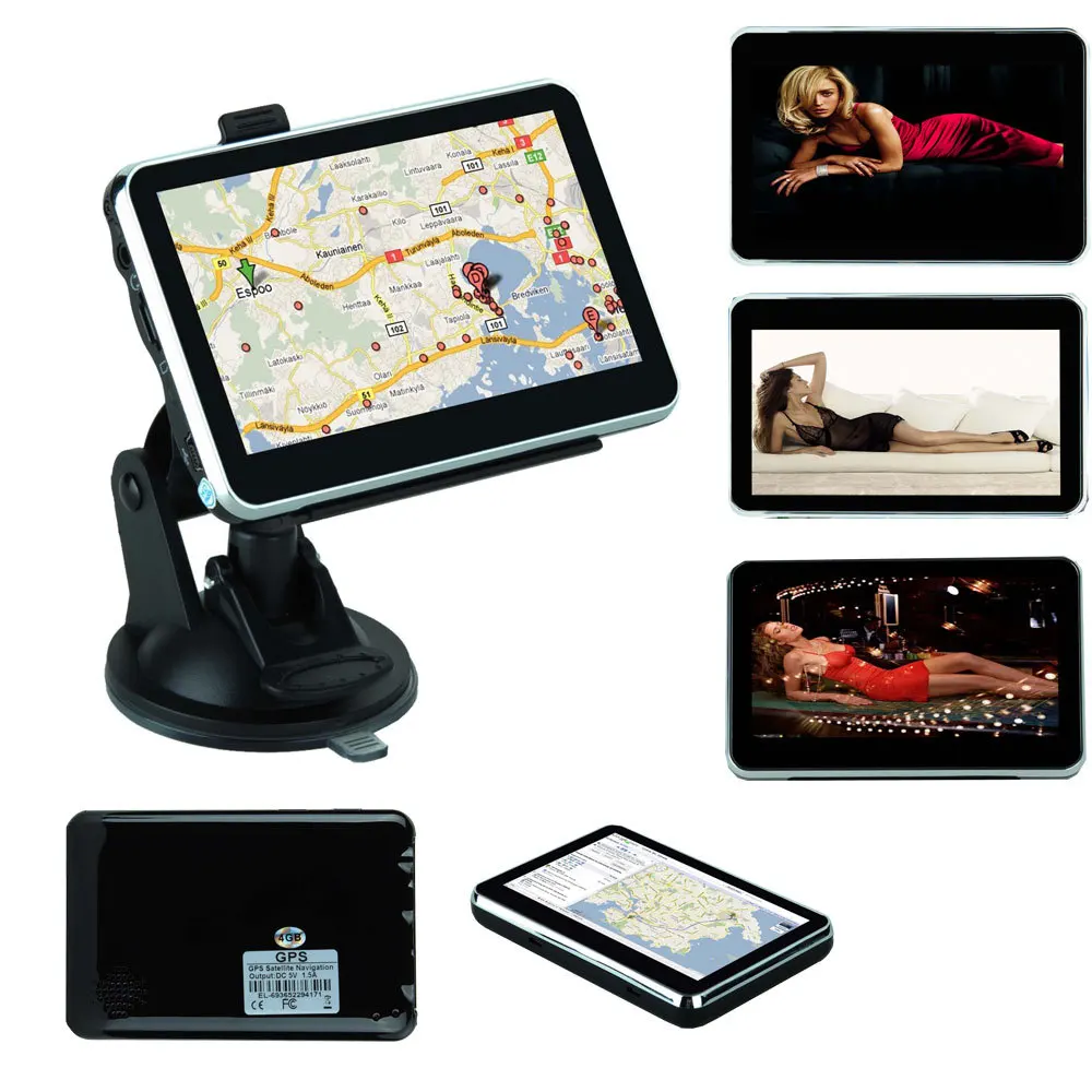 4.3 inch GPS Car Navigation MTK 4GB Capacity UK EU AU NZ Maps Speedcam