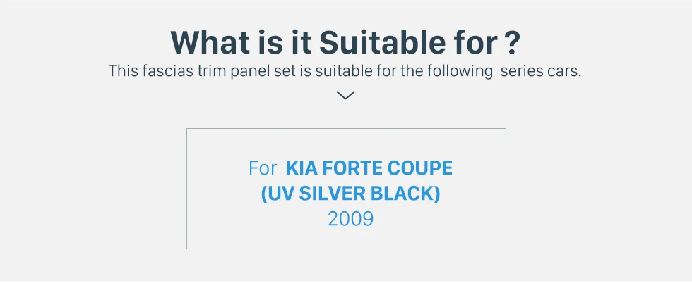 Seicane UV серебристо-черный двойной Дин радио фасции для 2008-2012 KIA Forte Coupe отделка панели автомобиля установка наружная рама