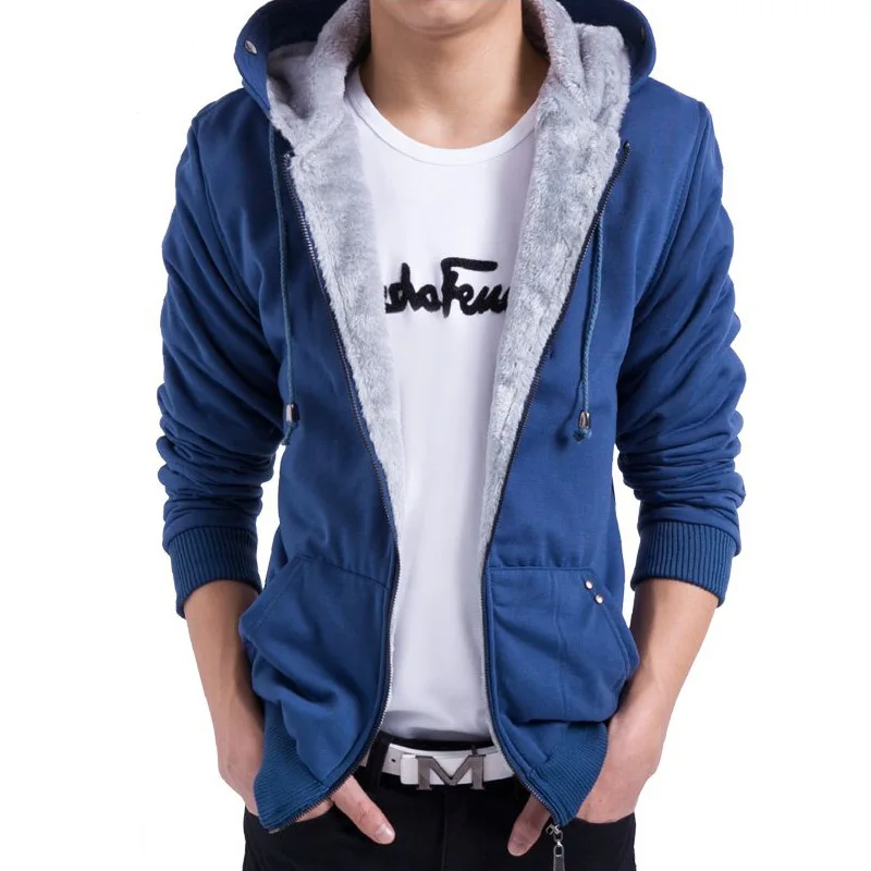 blue fur hoodie