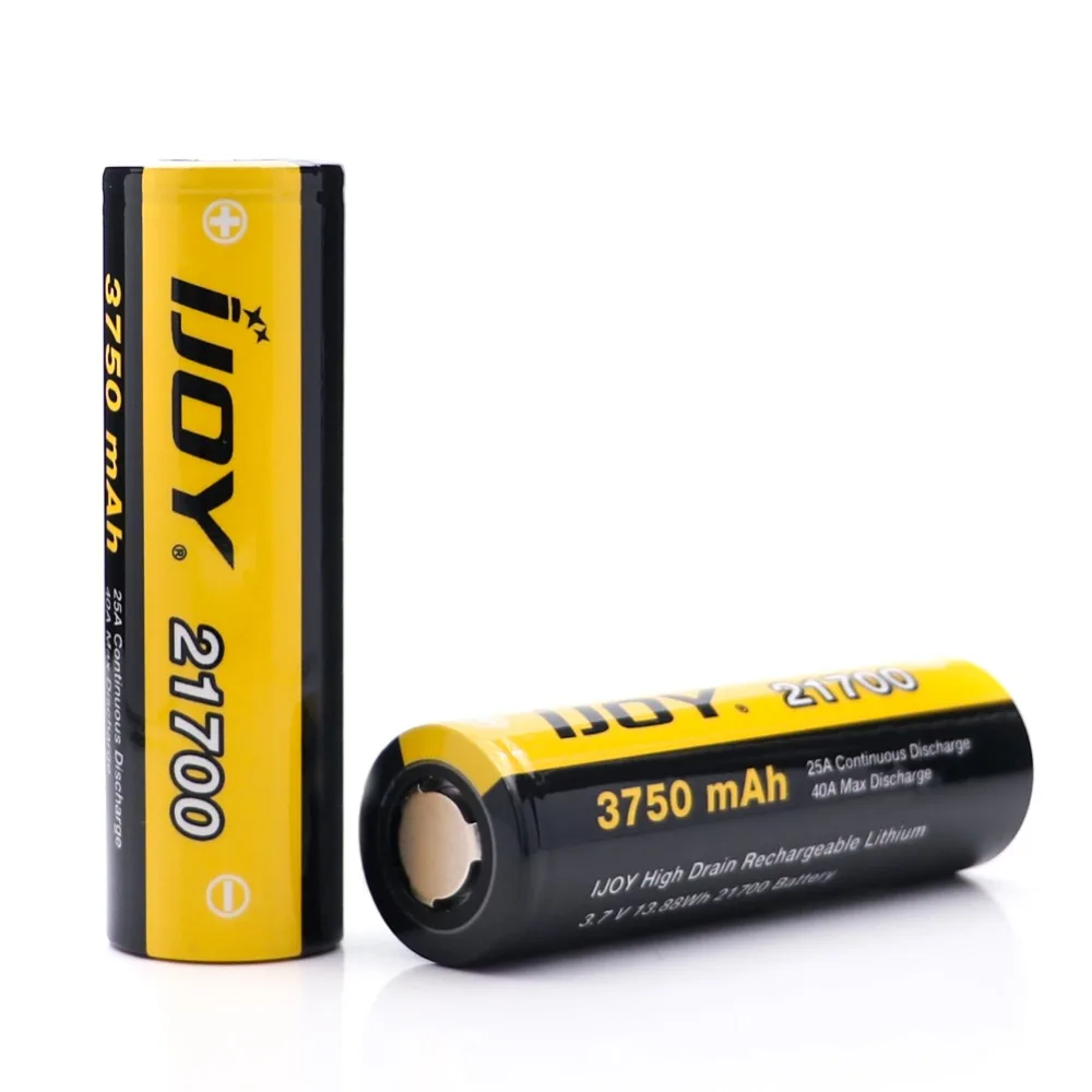 Оригинал Ijoy 21700 батарея 3 ножки 3750mah 40A Li Ni Высокая сливная аккумуляторная для бокс