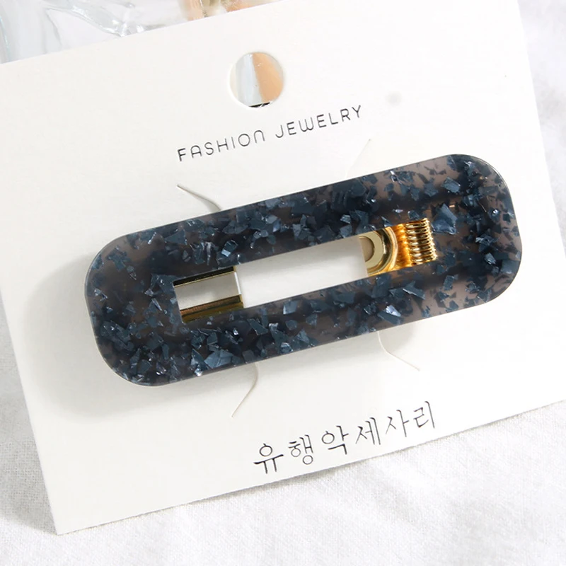 Acetate Hairpins Fashion hair jewelry for women french barrettes Girl Vintage Acrylic Leopard hair pins and clips hair accessory (4)