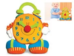 Кэндис Го! Горячая Распродажа супер милый ребенок образовательных плюшевые игрушки красочные улыбается Биг Бен активность часы Игрушка