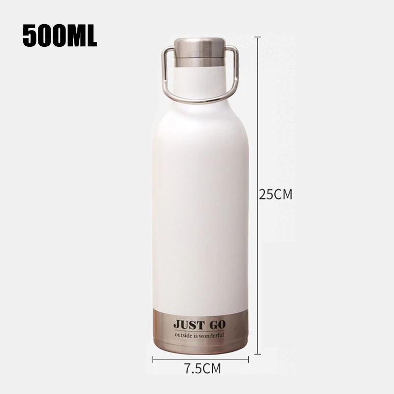 UPORS термобутылка 500 мл кружка из нержавеющей стали новая портативная двойная настенная кружка-термос герметичная Спортивная бутылка для воды