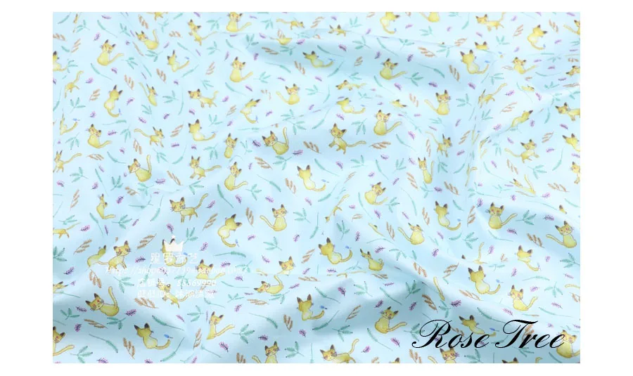 Новейший Летний Тоторо хлопок ткань для детей платья юбки шитье скрапбук DIY материал ткань Лоскутная Ткань D30