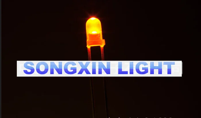 100pcs led 5mm amber orange Orange/Amber Round Super bright light-emitting diode High Quality LED | Электронные компоненты и