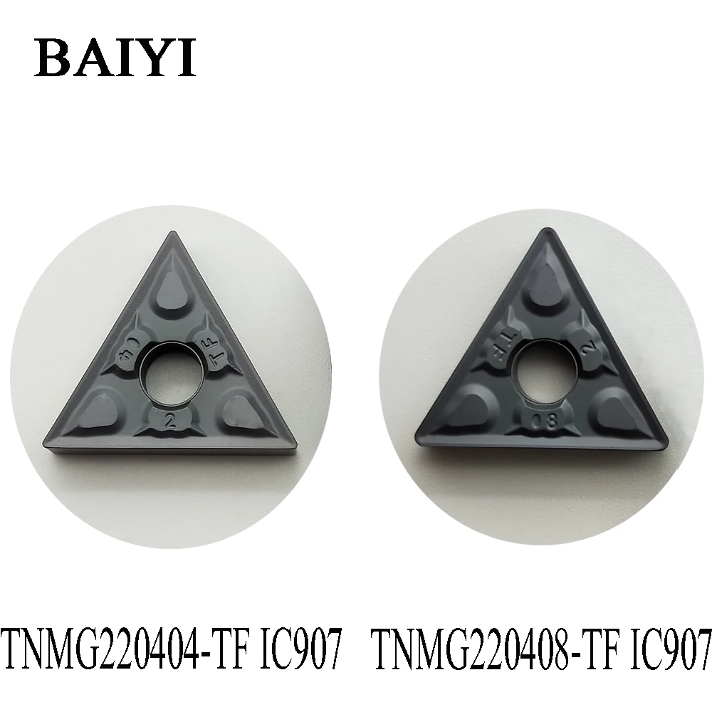 10PCS TNMG220404-TF IC907 TNMG431-TF CNC Carbide Inserts FOR STEEL