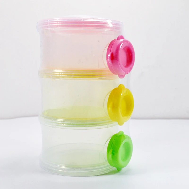 

Three-layer Milk Powder Box Side Opening Sealed Cans Food Snacks Fruit Classification Storage Box Portable Baby Milk Powder Box