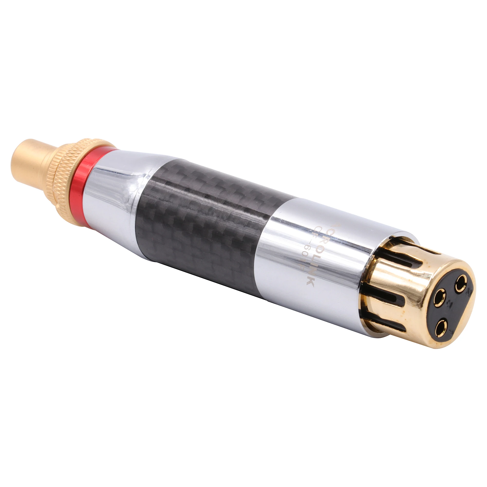 3 контактный переходник с гнездовым и мужским разъемами XLR на гнездо RCA адаптер