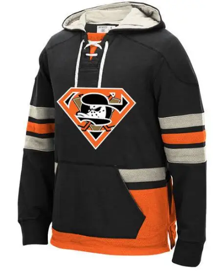 

Ducks Hoodie Jersey All Stitched Customized Any Name Any Number Ice Hockey Jersey Hoodies Sports Sweater S-4XL VIVA VILLA
