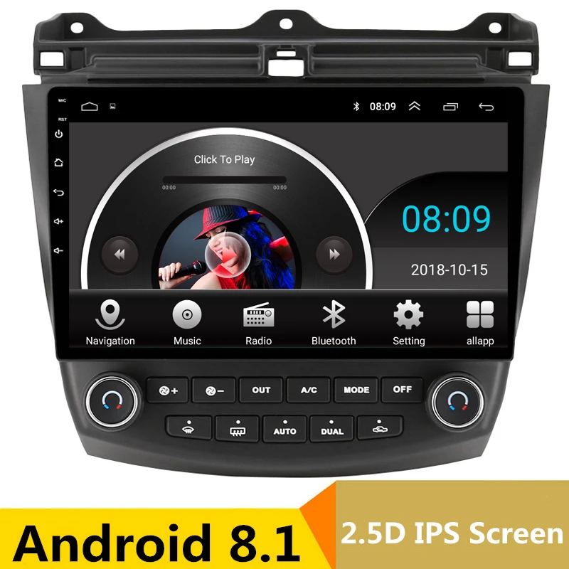 Perfect 10.1" Android 8.1 Car DVD Multimedia Player GPS For Honda Accord 2004 2005 2006 2007audio car radio stereo navigation wifi 0 Perfect 10.1" Android 8.1 Car DVD Multimedia Player GPS For Honda Accord 2004 2005 2006 2007audio car radio stereo navigation wifi 0