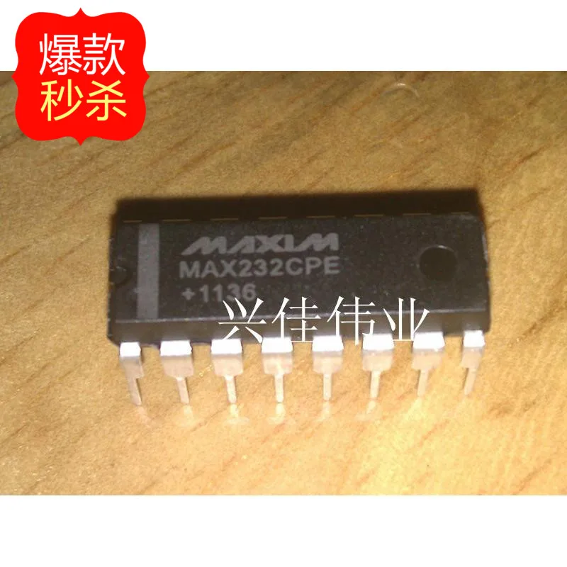 10 Pcs Nuovo Max232 Max232Cpe Max232Epe Dip16 Circuito Integrato Convertitore Di Comunicazione Seriale