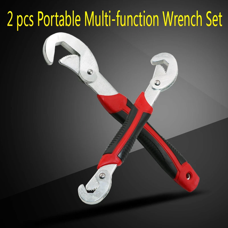 Juego de llave inglesa regulable universal multifunción 2 uds para tuercas y pernos de todas las formas y tamaños, juego de herramientas manuales alta calidad|wrench set|adjustable wrench setmulti-function universal - AliExpress