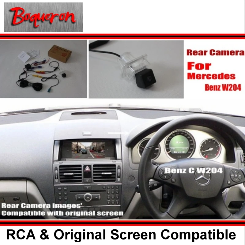 Автомобильная парковочная камера заднего вида/RCA и оригинальный экран для Mercedes