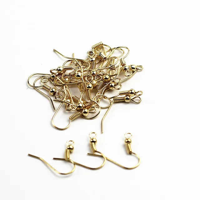 50pcs Lot Diy Earring Findings Earrings Clasps Hooks Ings 50pcs Lot Diy Earring Findings Earrings Clasps Hooks Ings Jewelry Making Accessories Iron Hook