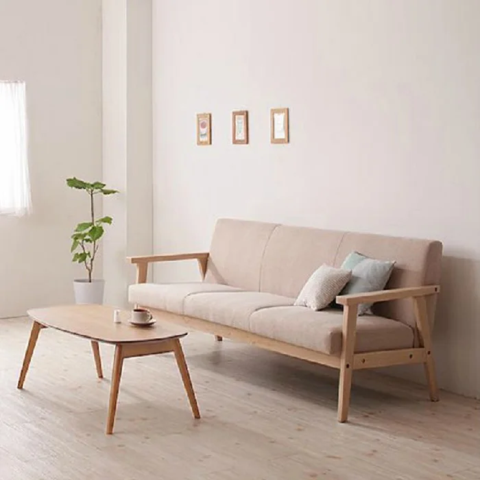 simple detachable small sofa, small single solid wood sofa combination,furniture