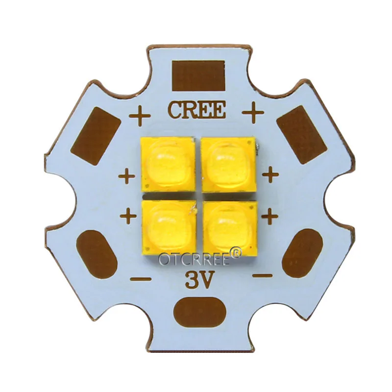 Cree XPG3 XP-G3 3V 6V 12V4Chips 10W-24W High Power LED Emitter Cool White / Warm White / Neutral White Colors on 20mm Copper PCB