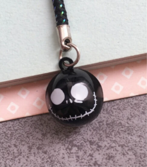 

New 50 pcs Nightmare Before Christmas Lovely Jingle Bells,Christmas Decoration,Cartoon Lanyard Accessories Bell key Chains H--46