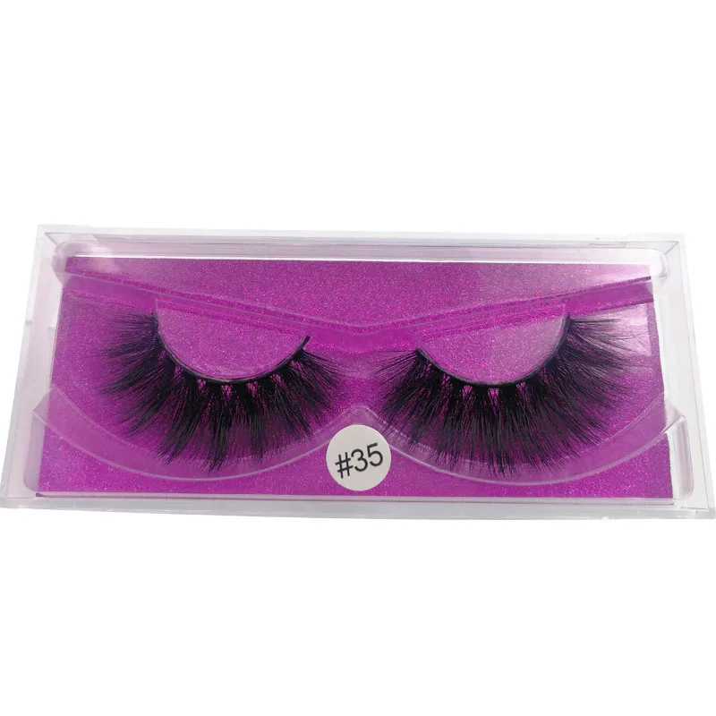 20 Pairs Mink Eyelashes Wholesale False Eyelashes Mink Lashes Wholesale False Lashes Makeup Eyelash Extensions maquiagem - Цвет: W35P20