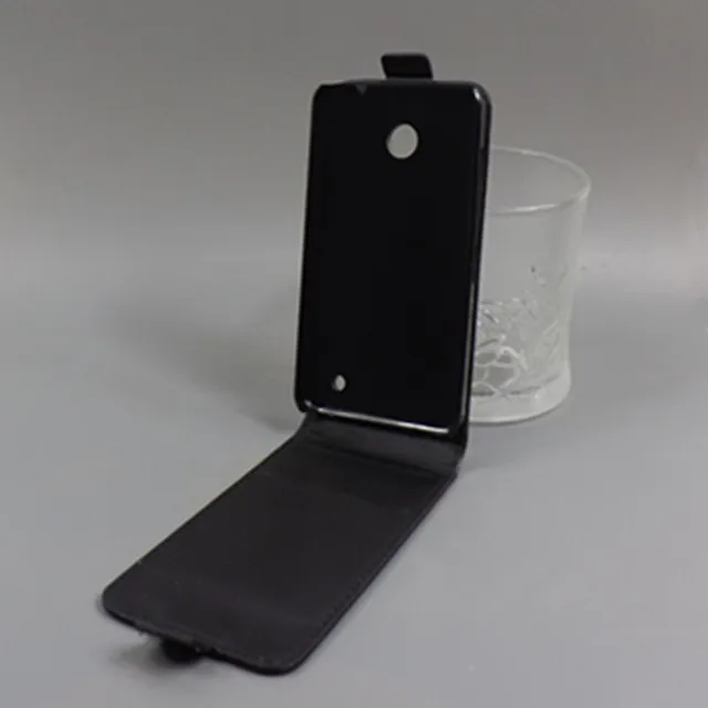 Best Price Vertical Flip Cover Open Down/up Back Cover filp leather case for Nokia lumia 530 mobile phone bags