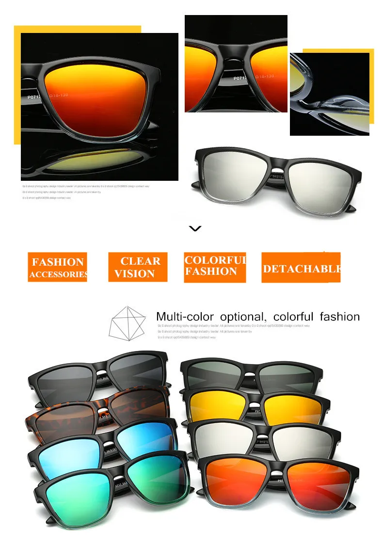 YOOSKE мужские винтажные Поляризованные солнцезащитные очки, женские негабаритные солнцезащитные очки, мужские Брендовые очки для вождения, зеркальные линзы, очки