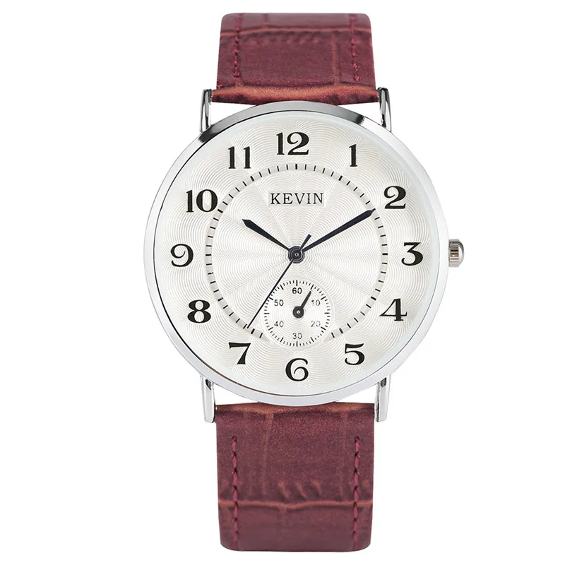 

KEVIN Ladies Wrist Watch Women Quartz Wristwatch Casual Faux Lather Band