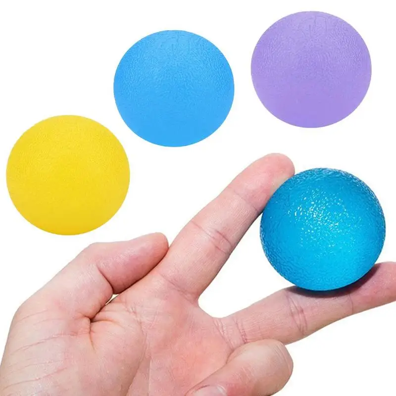 

Silicone Massage Therapy Grip Ball For Hand Finger Strength Exercise Stress Relief Decompression Ball Fitness Equipment