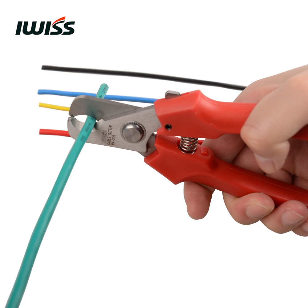 IWISS Солнечные фотоэлектрические Инструменты WX-206 резак кабеля на солнечной батарее до 24 мм2