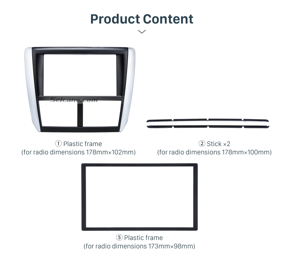 Seicane Двойной Дин Радио фасции для 2008-2013 Subaru Forester Impreza монтажная рамка Dash CD DVD gps объемная панель Черный