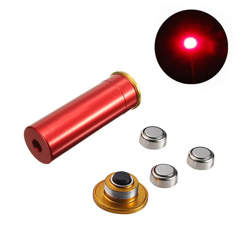 Infrared 20GA Tactical Hunting Laser Boresighter Laser Collimator Cartridge Calibration Instrument Red Laser Accessories