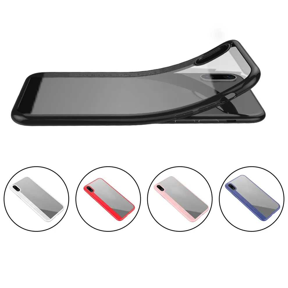 

5pcs Edge Coloring Cell Phone Case Drop Resistant Mobile Phone Cover