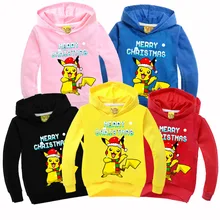 Christmas Gifts Boys Clothing 2016 Autumn Kids T-shirt Pokemons Go Cartoon T Shirts Cotton Tees Boys Girls Tops Kids Costume
