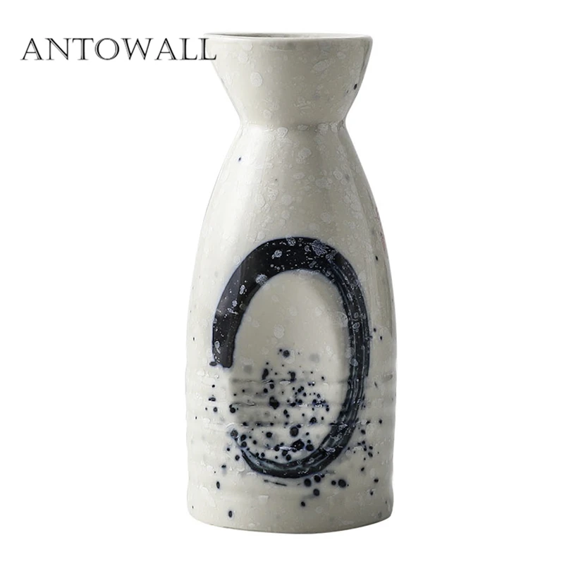 ANTOWALL, китайский стиль, керамический винный набор, белый винный горшок, для дома, фляжка, ликер, чашка, ретро винный погреб, посуда для напитков