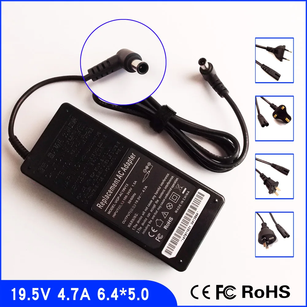 19.5V 4.7A Laptop Ac Adapter Power SUPPLY + Cord for Sony VAIO PCG 3D4L