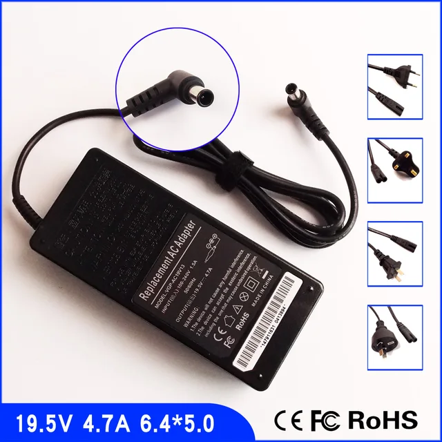 19.5V 4.7A Laptop Ac Adapter Power SUPPLY + Cord for Sony VAIO PCG 3D4L