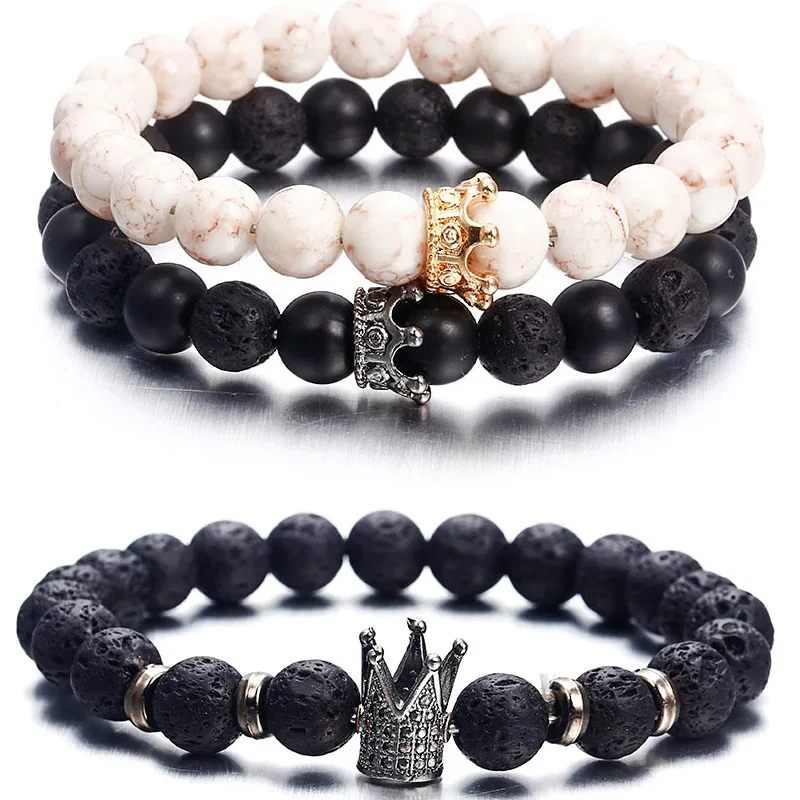 Браслеты для женщин, черный цвет, исцеляющий браслет из натурального камня лавы, рассеивающий браслет, ювелирные изделия ns74hei