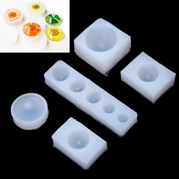 

DIY Silicone Hemisphere Pendant Mold Resin Jewelry Pendant Making Epoxy Casting