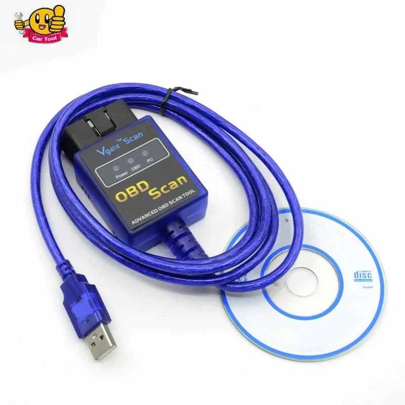 2017 Vgate Scan USB ELM327 OBD2 OBD 2 OBD Scan USB Interface Cable Car