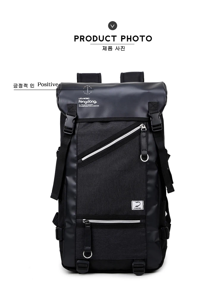 OZUKO, мужской модный рюкзак, Повседневный, для путешествий, большой емкости, рюкзаки, высокое качество, водонепроницаемый, корейский стиль, для подростков, школьный ранец