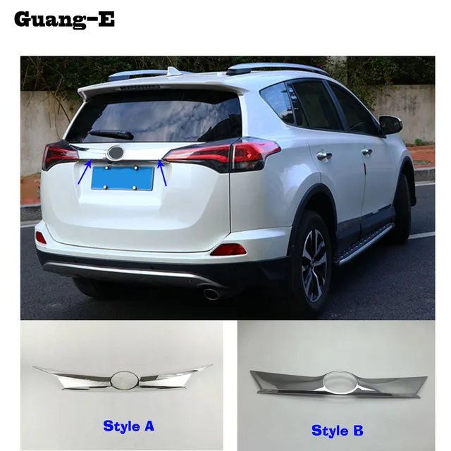Top Quality For Toyota Rav4 2016 2017 2018 Abs Chrome Car Styling Top Quality For Toyota Rav4 2016 2017 2018 Abs Chrome Car Styling Trunk Lid Cover Molding