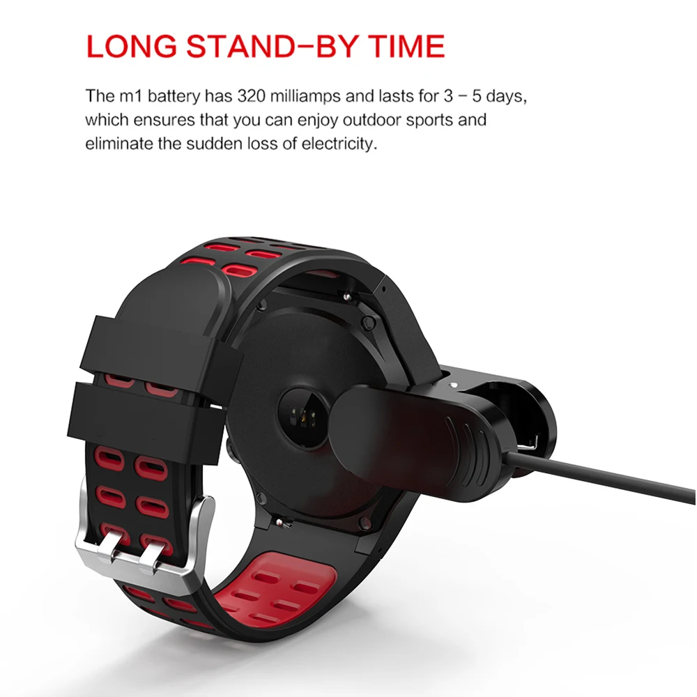 LEMFO Professional Sport Modes Outdoor Activity Tracker IP67 Waterproof Support GPS SIM Card Smart Watch Men For Android IOS