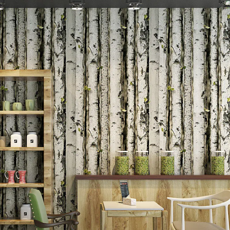 3D Retro Nostalgic Environmental Wallpaper Wood Look Grain Roll 10M PVC Decor | Обустройство дома
