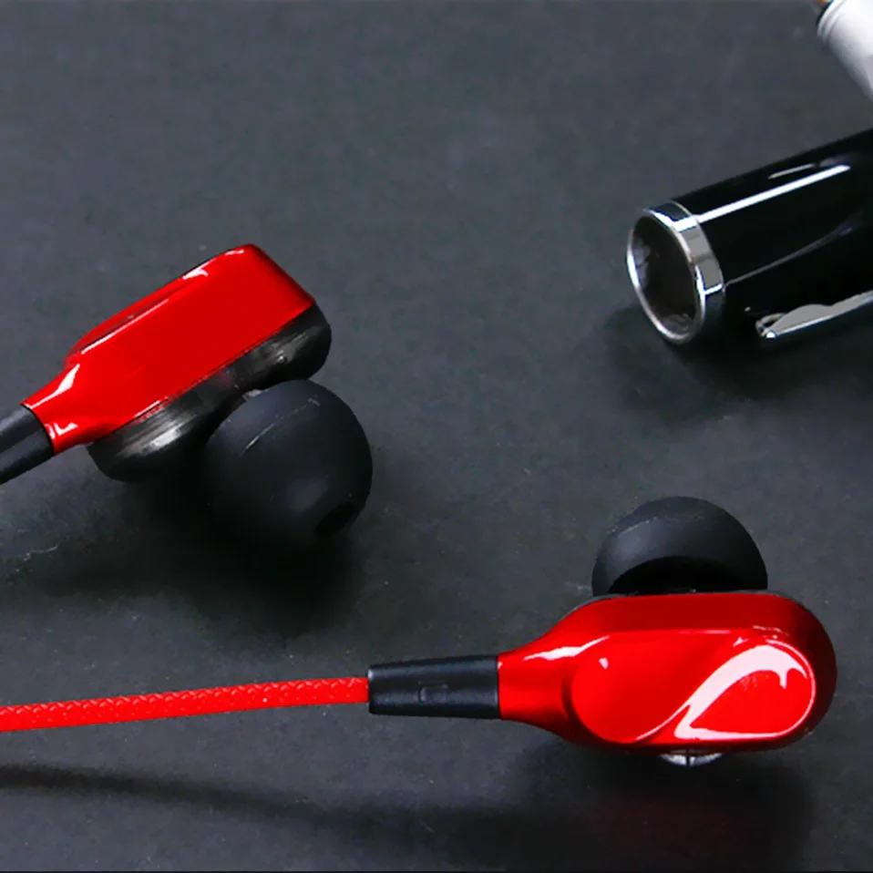Mini Earbuds Earphone Wired Dual Driver Headphones with Mic for Phone Computer 3.5mm In-Ear Stereo Earphones Handsfree Headset   (14)