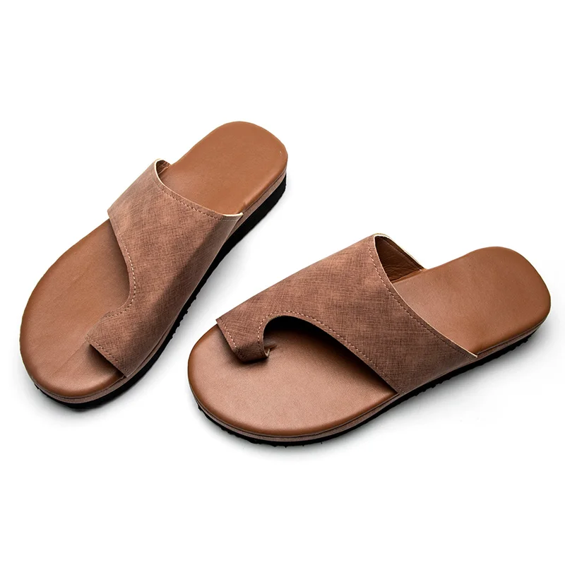 2019 Large size female slipper breathable summer wedge shoes solid color outside ladies open toe slides with platform