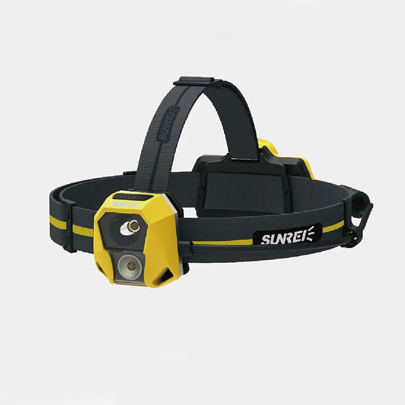

LumiParty USB Charging Double Light Caving Headlamp IPX6 Waterproof Head Light for Outdoor Activity Hunting