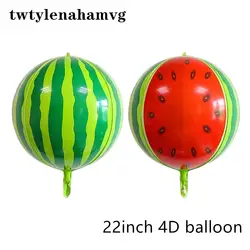 Новый 22 дюймов арбуз 4D воздушный шар из фольги фрукты день рождения Свадебный декоративный шар детский сад события детская игрушка